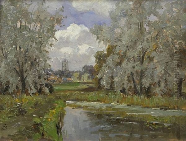 View Of Aylsham Oil Painting by Clara Montalba