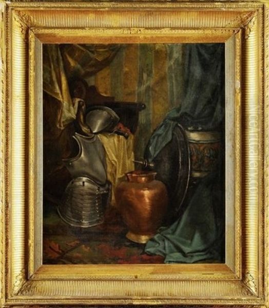 Nature Morte A L'armure Oil Painting by Hilda Montalba