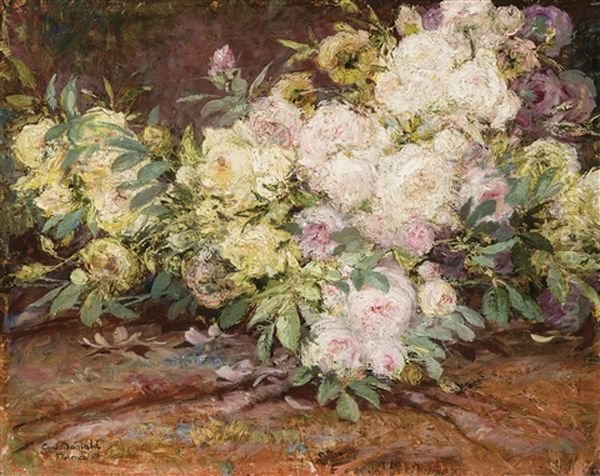 Un Bouquet De Fleurs Oil Painting by Constant Montald