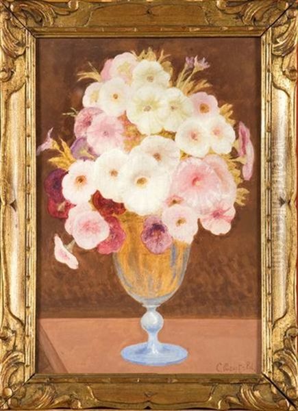 Vase De Fleurs Oil Painting by Constant Montald