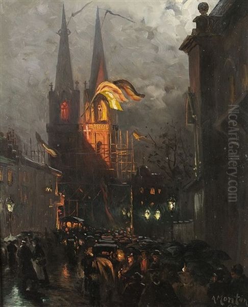 Konsekration Der Marienkirche Oil Painting by Anders Montan