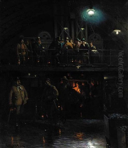 In The Mine Oil Painting by Anders Montan