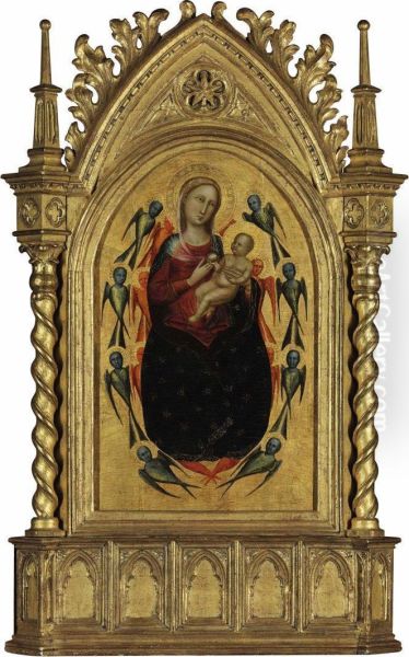 The Madonna And Child In Glory Oil Painting by Bicci Di Lorenzo