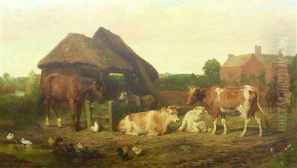 Pastoral Scene Oil Painting by Edward Brice Stanley Montefiore