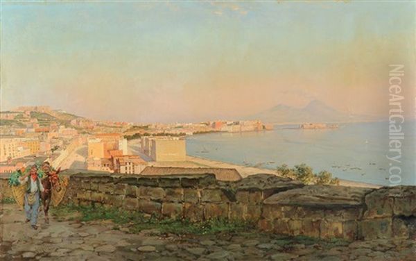 Veduta Di Napoli Oil Painting by Eduardo Monteforte