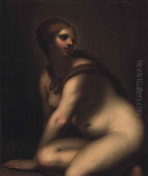 The Penitent Magdalene Oil Painting by Francesco (Cecco Bravo) Montelatici