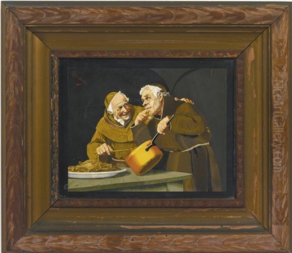 Plaque Oil Painting by Giovanni Montelatici