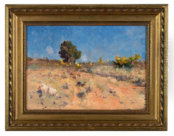 Paysage De Garrigue Oil Painting by Frederic Montenard