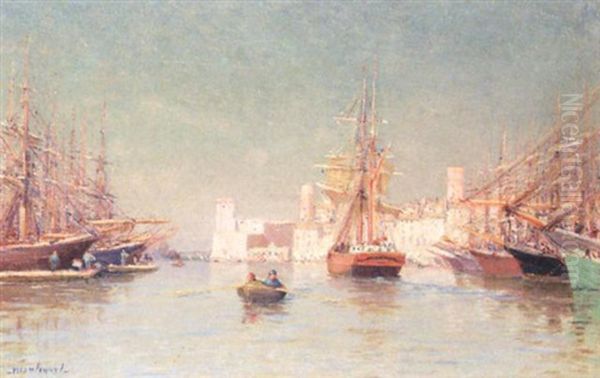 Marseille, Le Vieux Port Oil Painting by Frederic Montenard