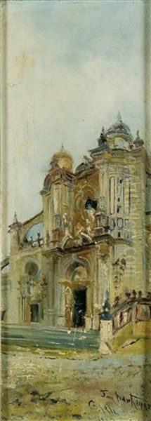 Colegiata De Jerez Oil Painting by Jose Montenegro Cappell