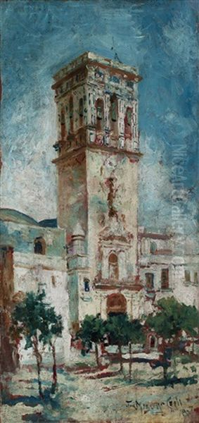 Iglesia De Jerez Oil Painting by Jose Montenegro Cappell