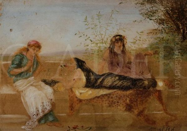 Trois Femmes Oil Painting by Antoine Alphonse Montfort