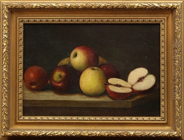 Still Life With Apples Oil Painting by Alfred Montgomery