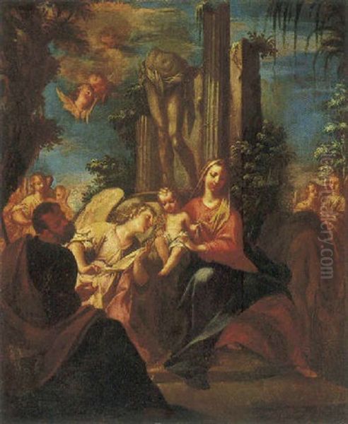 Riposo Nella Fuga In Egitto Oil Painting by Francesco Monti