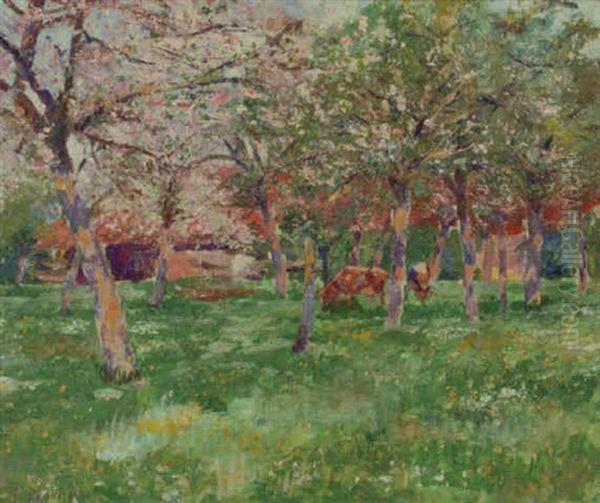 The Orchard Oil Painting by Jenny Montigny