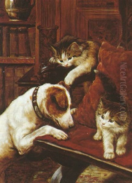 Domestic Bliss Oil Painting by Fannie Moody