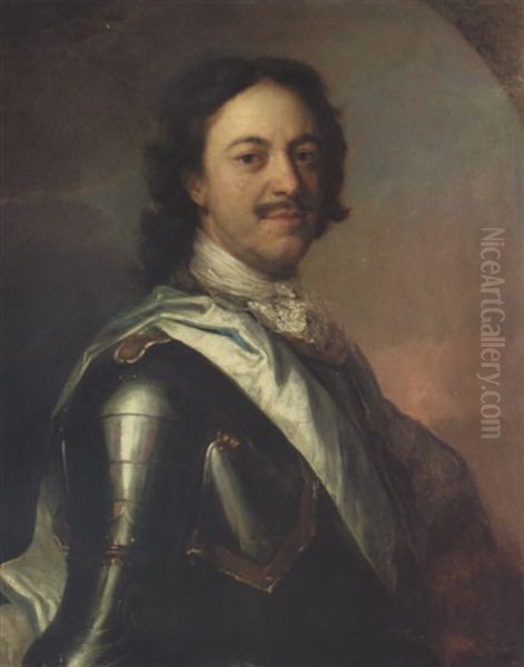 Portrait Of Peter The Great Oil Painting by Carel de Moor