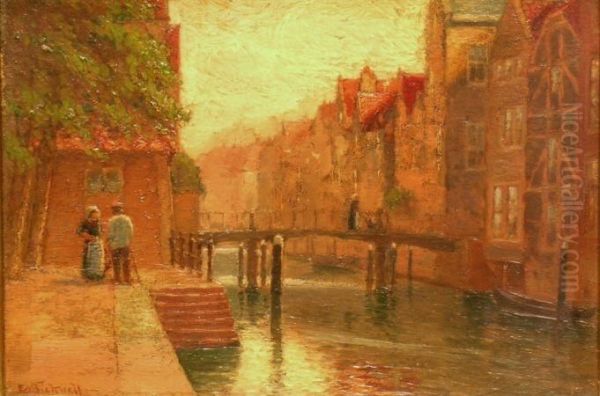 Dordrecht Oil Painting by Evelyn Bicknell