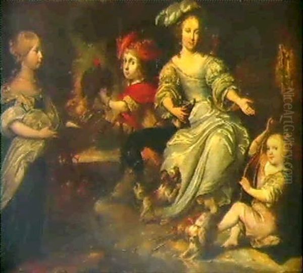 Portrait De Famille Oil Painting by Carel de Moor