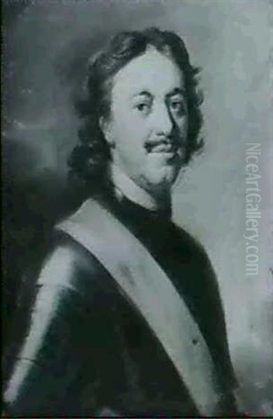 A Portrait Of Peter The Great Oil Painting by Carel de Moor