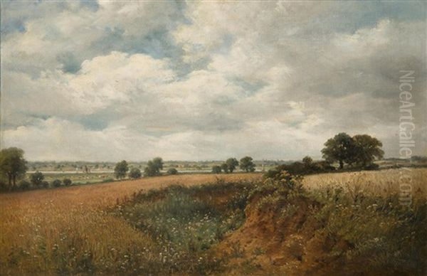 View Of The Deben At Waldringfield Oil Painting by John Moore Of Ipswich