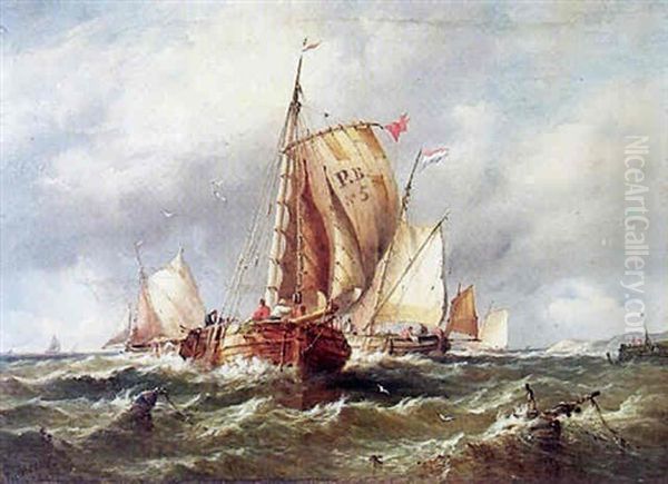 A Breezy Day Oil Painting by John Moore Of Ipswich