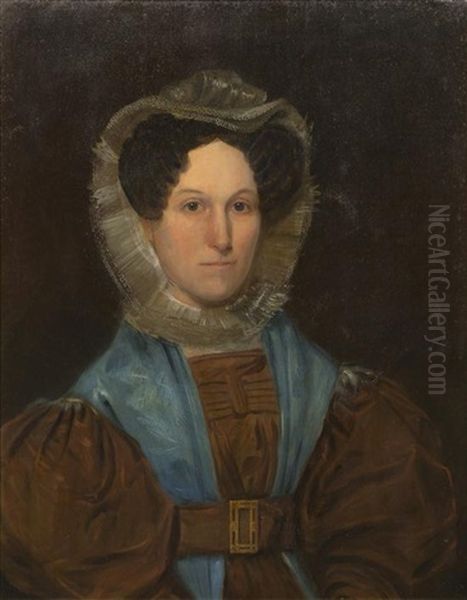 Portrait Of A Lady Oil Painting by Abel Buel Moore