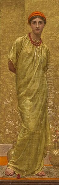 Garnets Oil Painting by Albert Joseph Moore