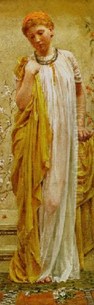 Anemones Oil Painting by Albert Joseph Moore