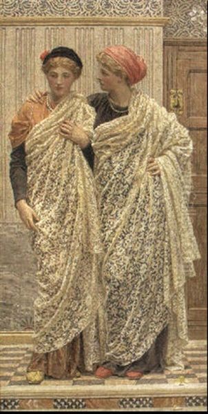 Companions Oil Painting by Albert Joseph Moore