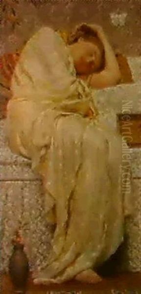 Acacias Oil Painting by Albert Joseph Moore