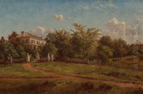 A Country Estate, 1882 Oil Painting by Charles Herbert Moore