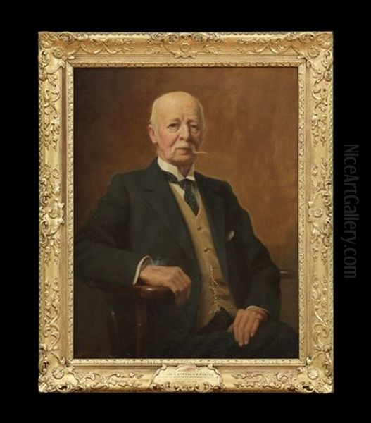 Portrait Of Col. C. H. Nevill Oil Painting by Ernest Moore