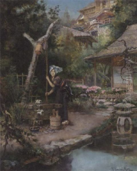 At The Well by Harry Humphrey Moore