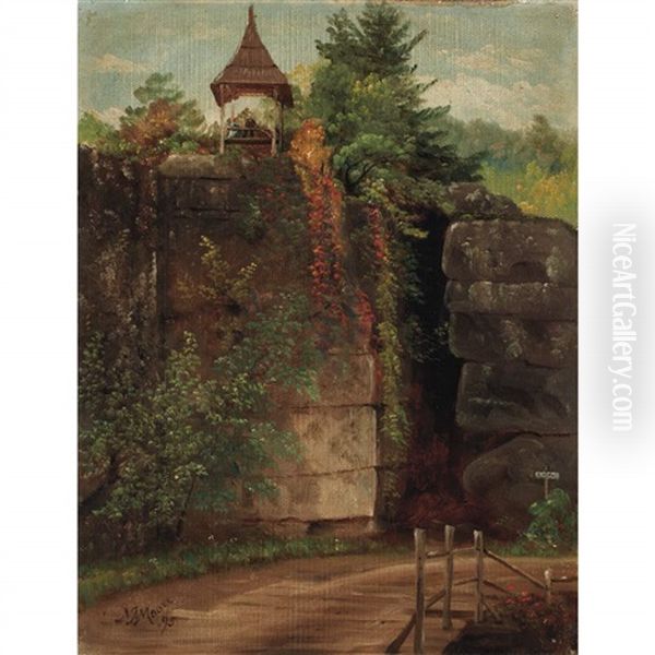 Mohonk Oil Painting by Nelson Augustus Moore