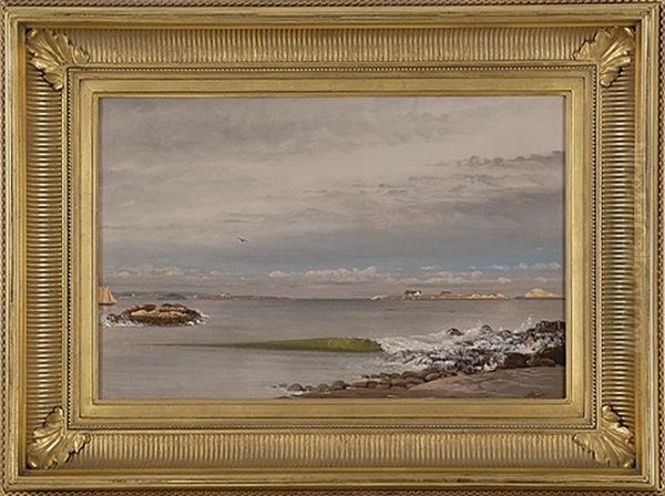 View From The Coast Oil Painting by Nelson Augustus Moore