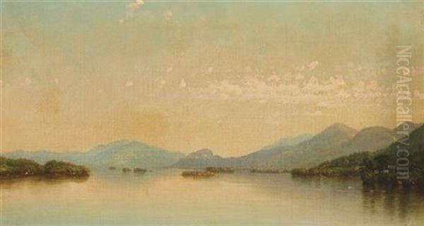 Distant Mountains Oil Painting by Nelson Augustus Moore