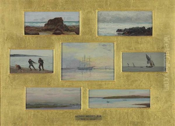 Seven Maritime Sketches Oil Painting by Henry Moore