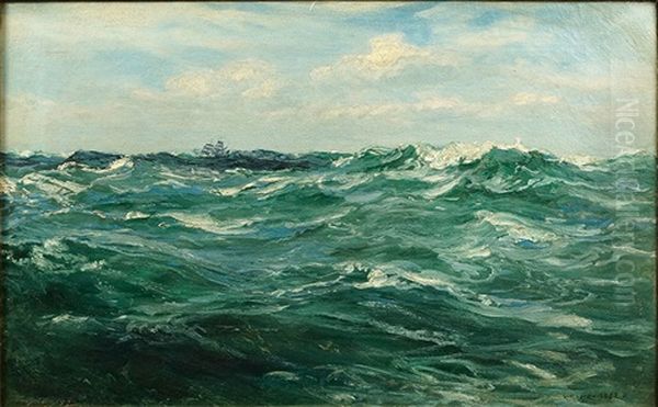 Off St. Catherines After A Gale Oil Painting by Henry Moore