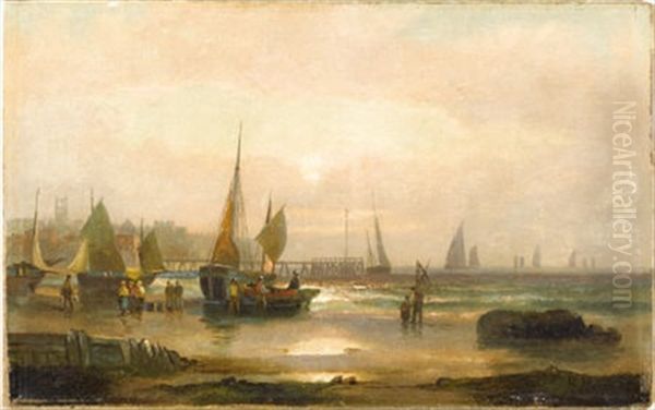 Marine Scene Oil Painting by Henry Moore