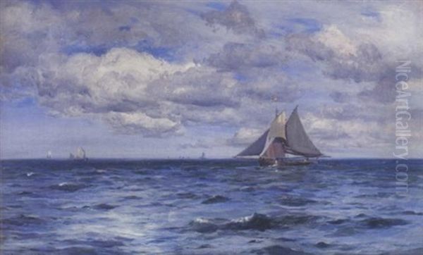 The Lonely Sea And The Sky Oil Painting by Henry Moore