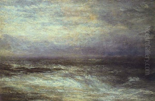 Stormy Sea Oil Painting by Henry Moore