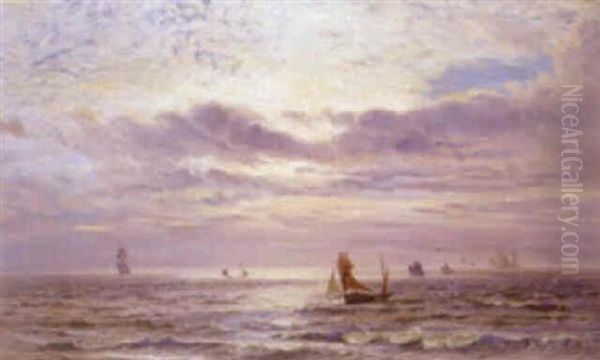 Early Morning, Boats Coming Home Oil Painting by Henry Moore