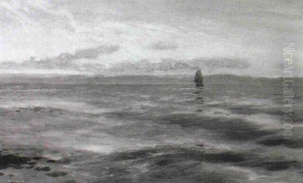 Becalmed Near Arran Oil Painting by Henry Moore