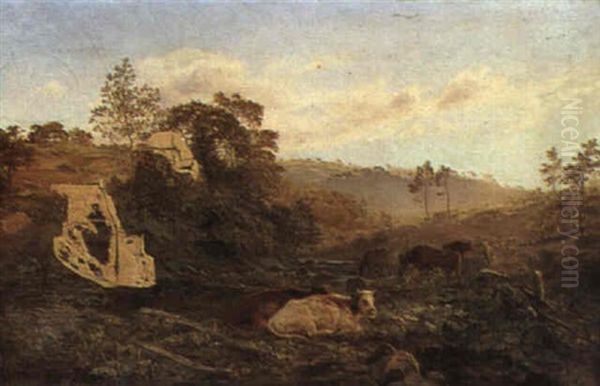 Evening, Deepdale, Near Barnard Castle, Yorkshire by Henry Moore