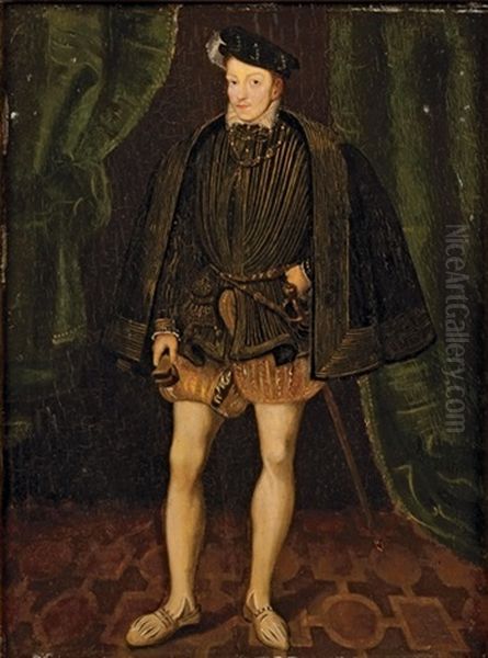 Portrait De Don Carlo, Fils De Philippe Ii D'espagne Oil Painting by Antonis Mor Van Dashorst