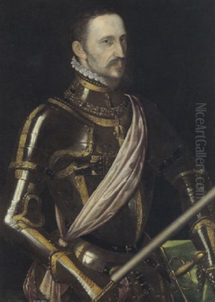 Bildnis Von Fernando Alvarez De Toledo, Herzog Von Alba Oil Painting by Antonis Mor Van Dashorst