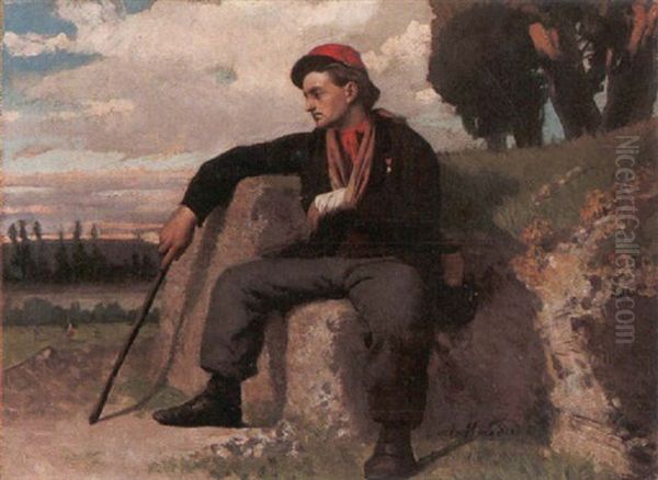 Il Garibaldino Ferito Oil Painting by Arturo Moradei