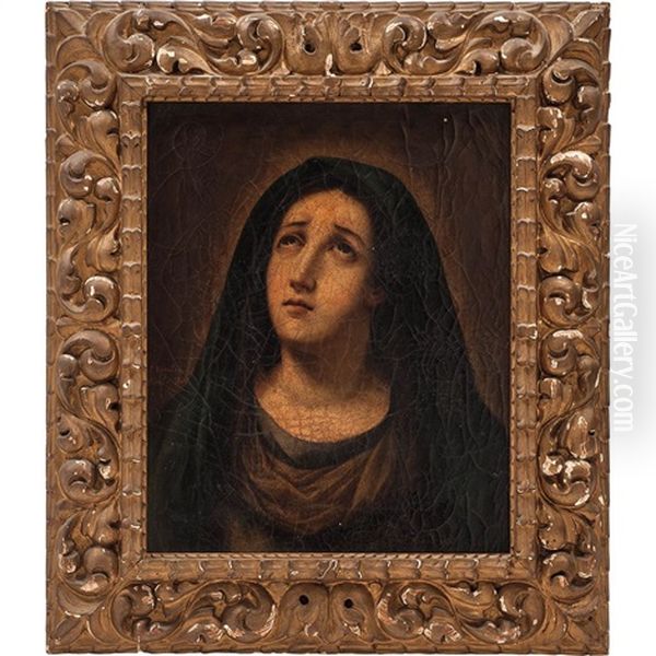 Virgen Piadosa Oil Painting by Francisco Morales van den Eyden