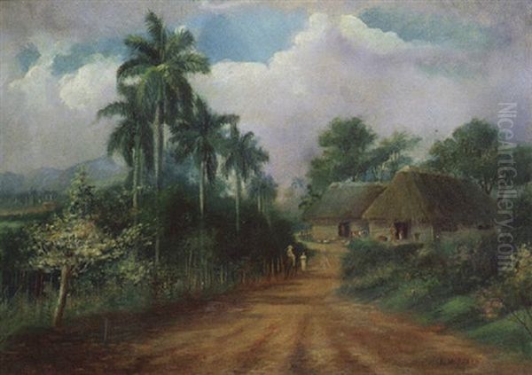 Paisaje Cubano Oil Painting by Eduardo Morales